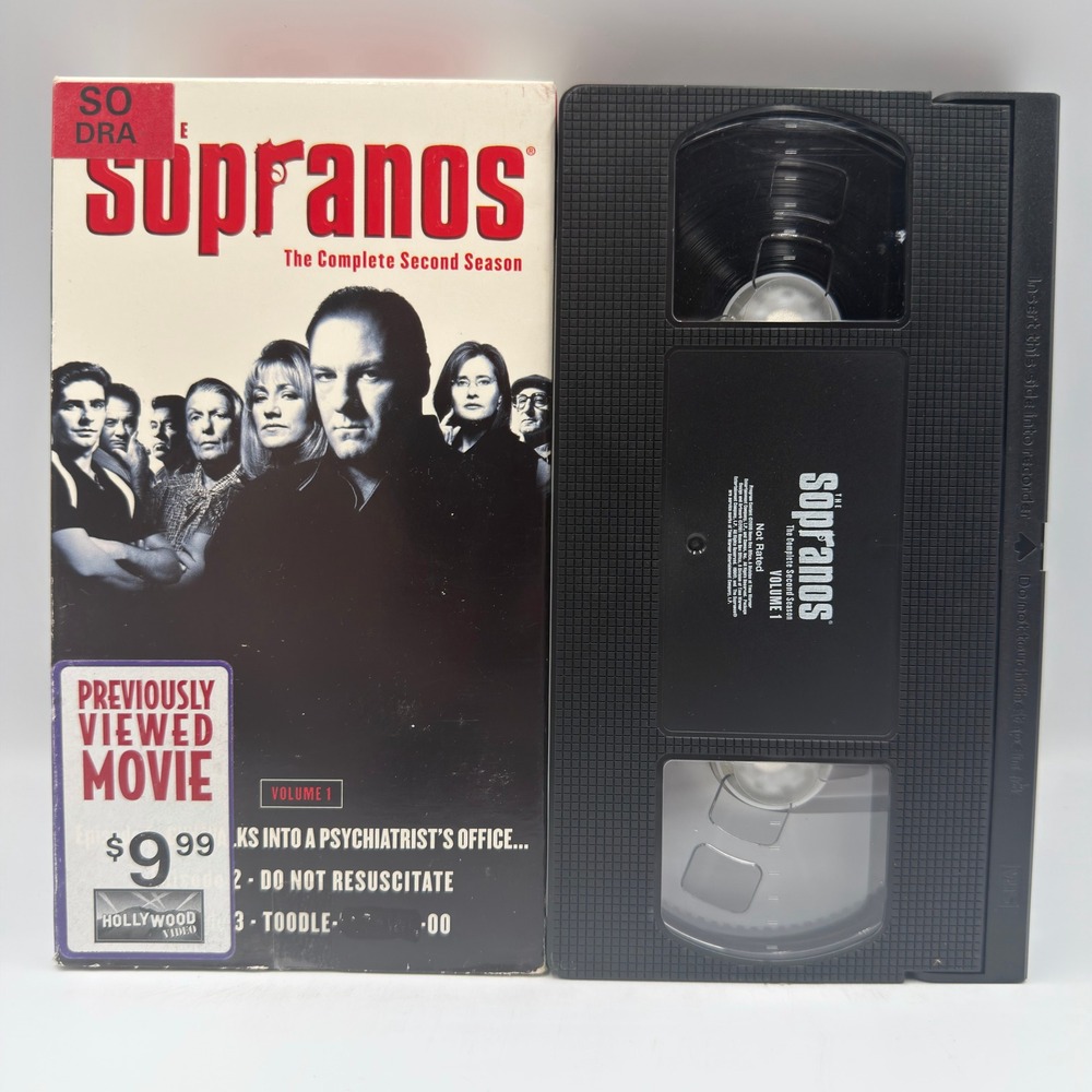 The Sopranos Complete Second Season Volume 1 VHS HBO Episodes 1-3 Vintage Tape